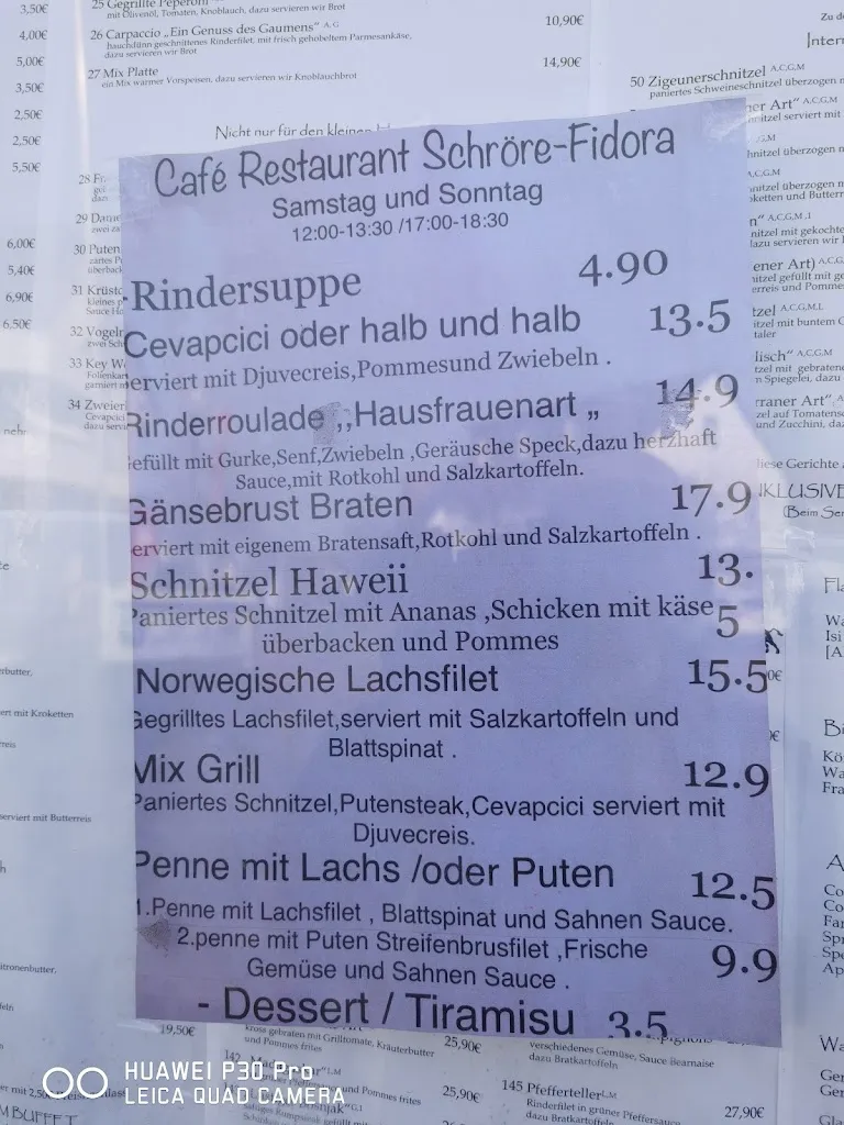 Menu_Restaurant Schröer Fidora_Erwitte_immagine_3
