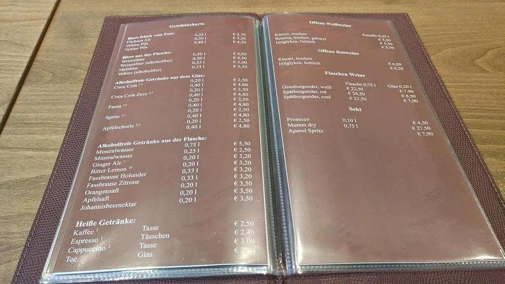Menu_Gaststätte Kupferkanne_Erkrath_immagine_1