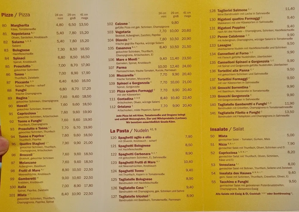 Menu_Trattoria & Pizzeria DA MIMMO_Erkrath_immagine_1