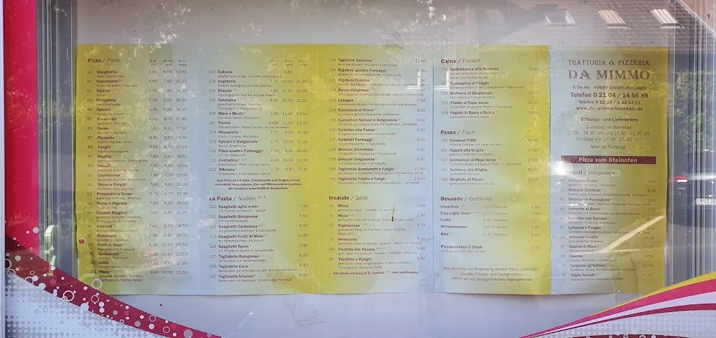 Menu_Trattoria & Pizzeria DA MIMMO_Erkrath_immagine_3