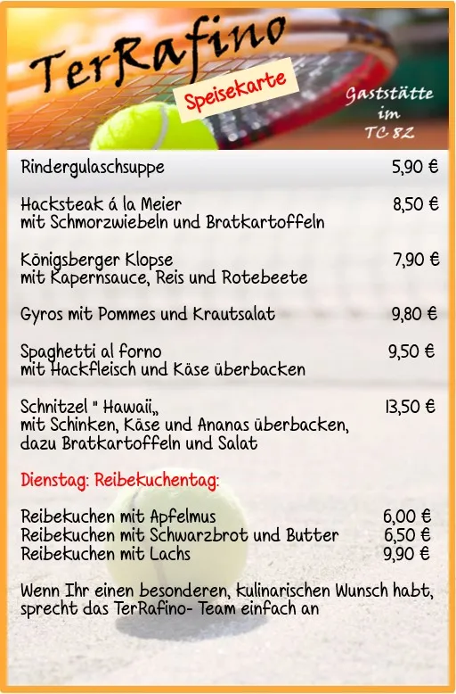 Menu_TerRafino im TC 82 e.V._Erkrath_image_1