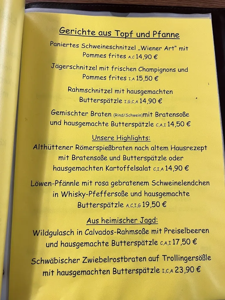 Menu_Eddis-Biker-Residenz Zum Löwen_Althütte_image_2