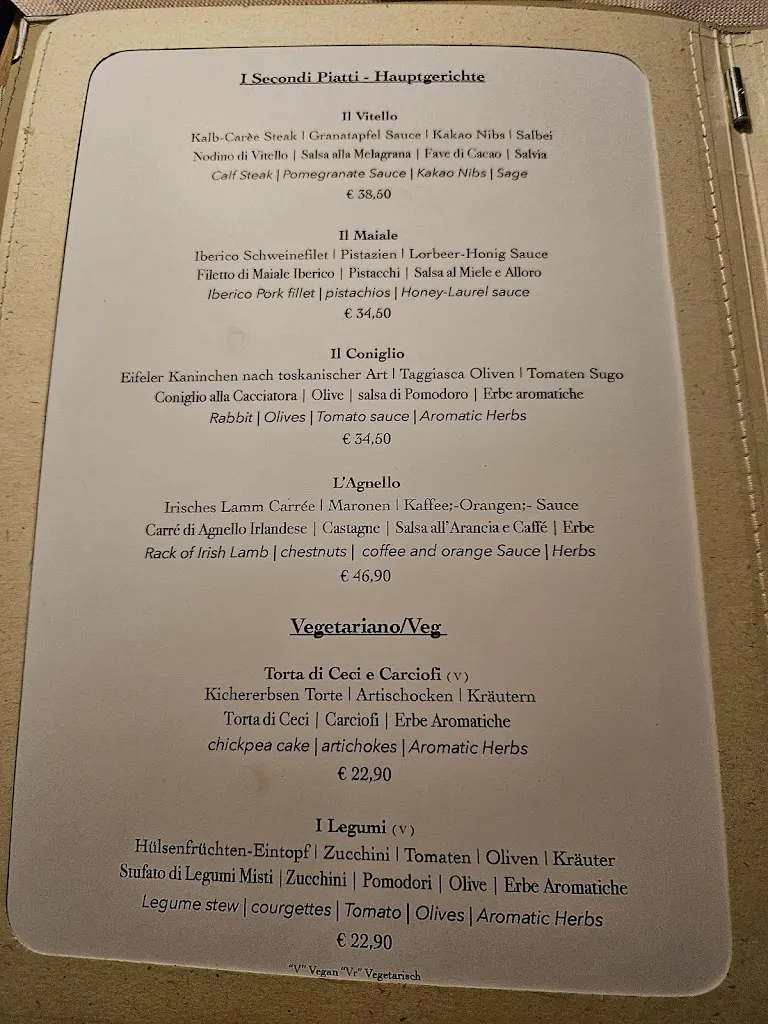 Menu_Ristorante L'arte in Cucina_Düsseldorf_image_2