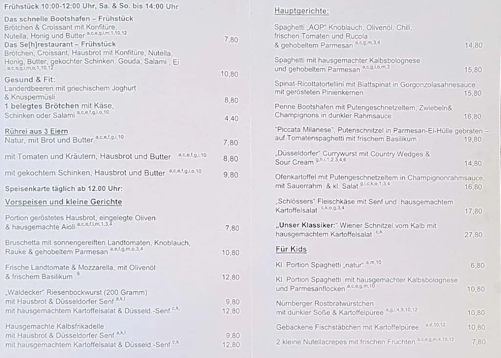 Menu_Lake restaurant at the shipyard_Düsseldorf_image_2