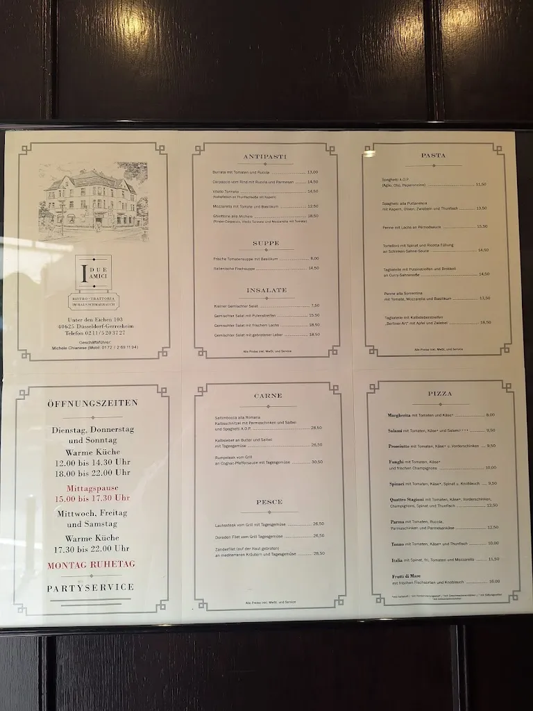 Menu_I Due Amici_Düsseldorf_image_1