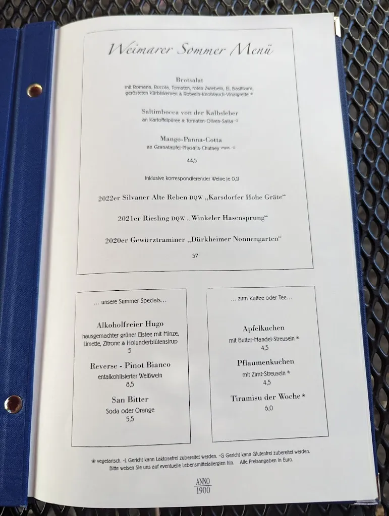 Menu_Café-Restaurant ANNO 1900_Weimar_immagine_2