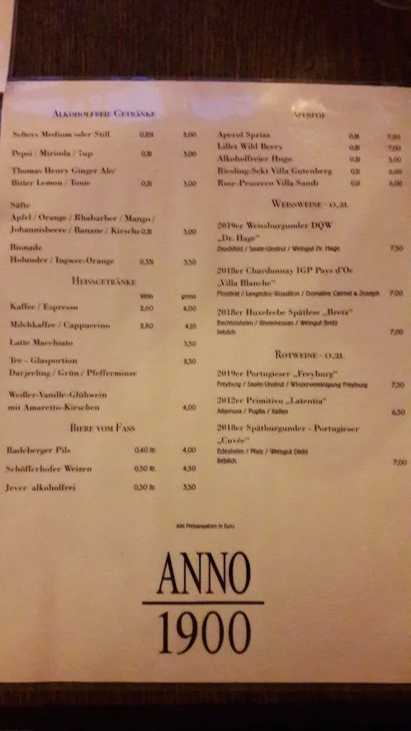 Menu_Café-Restaurant ANNO 1900_Weimar_immagine_4