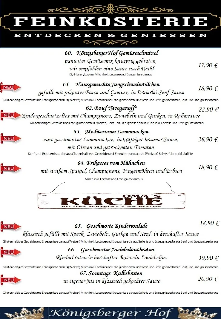 Menu_Königsberger Hof Restaurant_Eschweiler_immagine_3