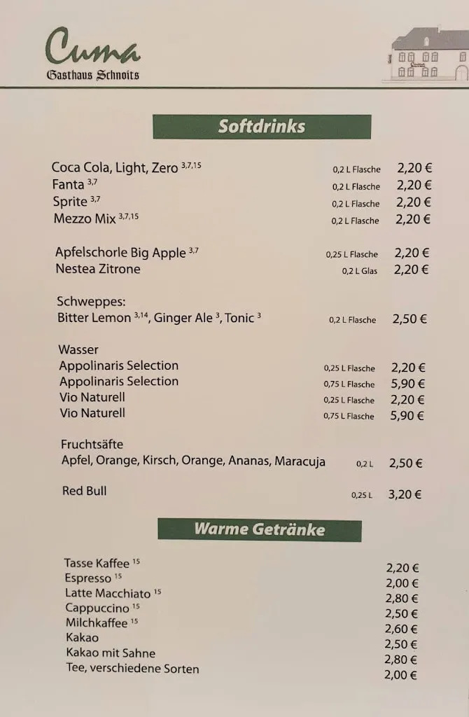Menu_Cuma Gasthaus Schnoits am Markt_Eschweiler_image_2