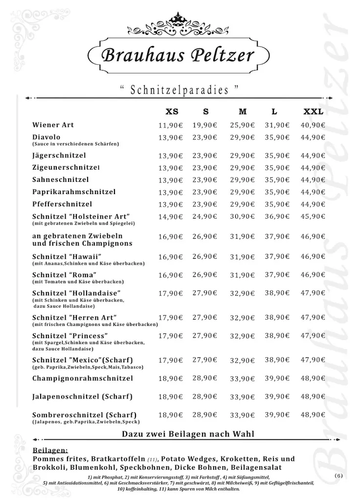 Menu_Brauhaus Peltzer - Schnitzelparadies_Eschweiler_image_1