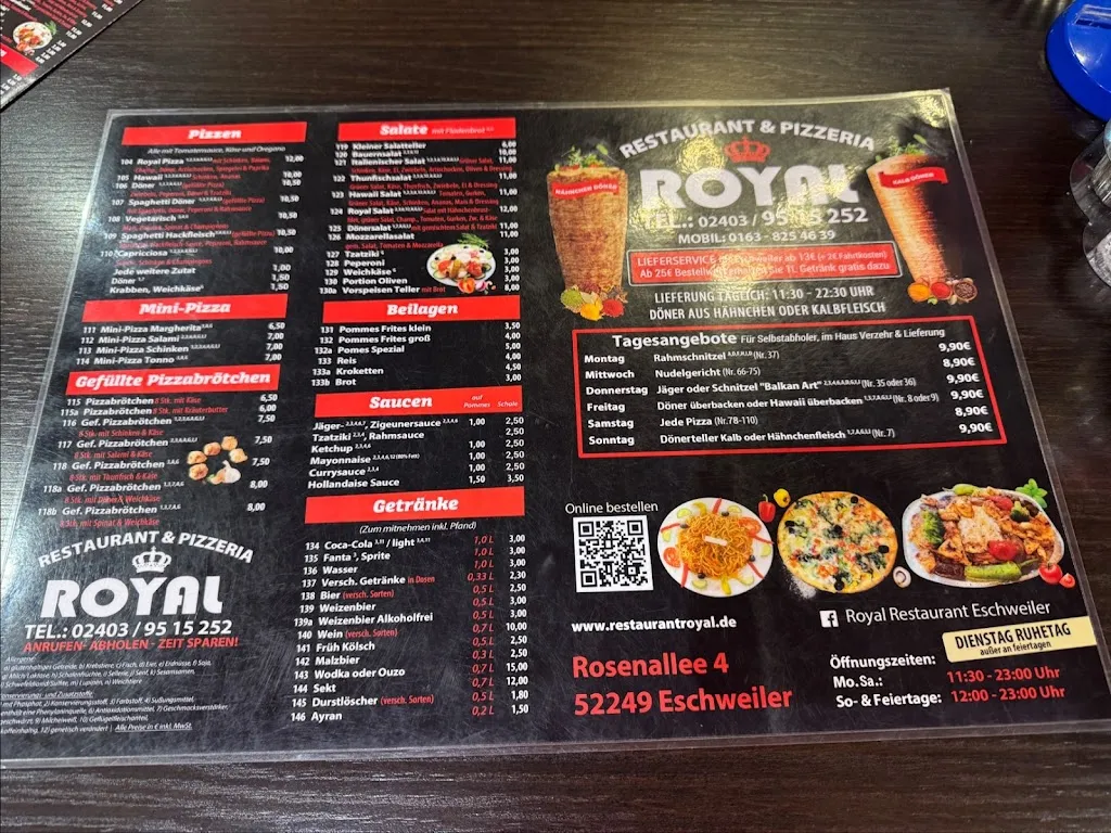 Menu_Royal Restaurant_Eschweiler_image_1