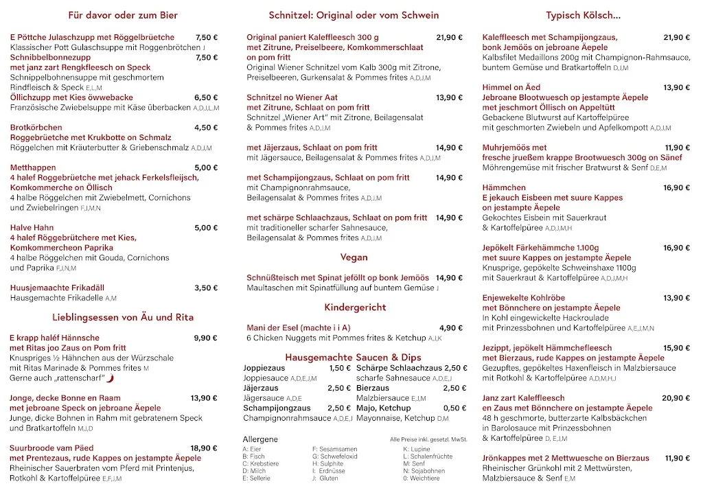 Menu_Äu's Gasthaus Haus Lersch_Eschweiler_image_1
