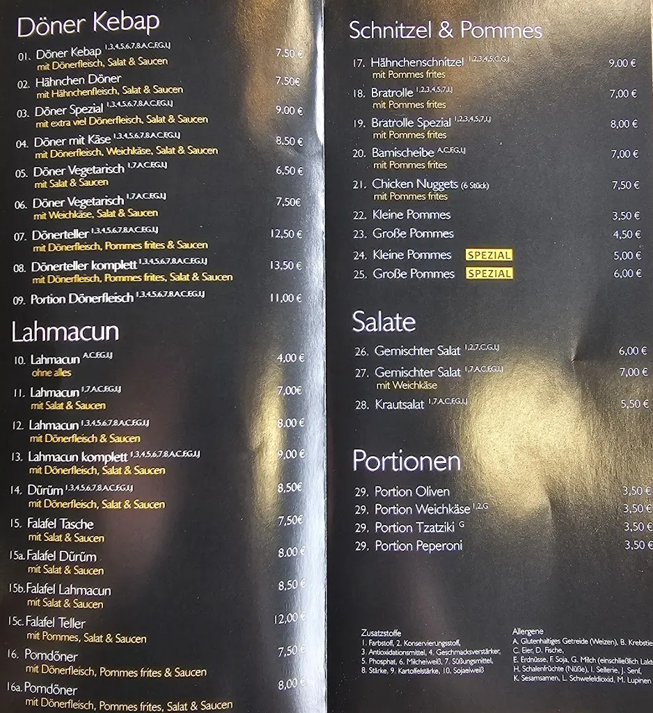 Menu_Döner Center Eschweiler_Eschweiler_immagine_4