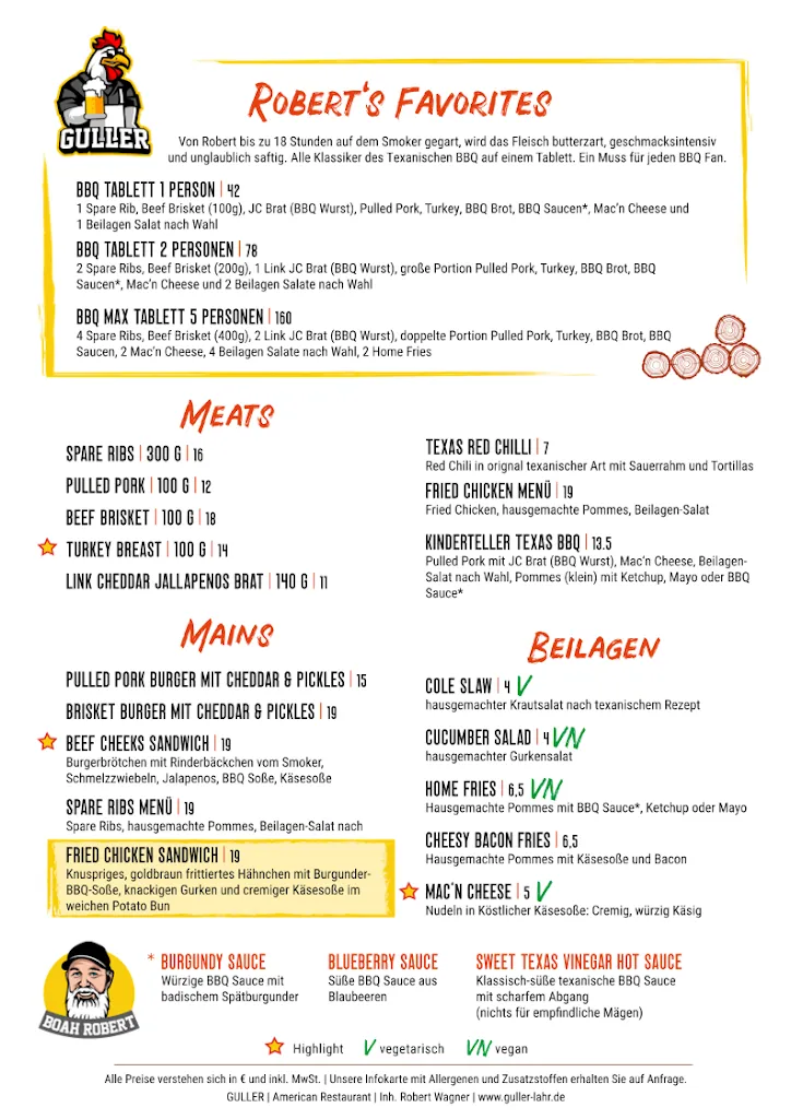 Menu_Guller | American Restaurant_Lahr/Schwarzwald_image_1