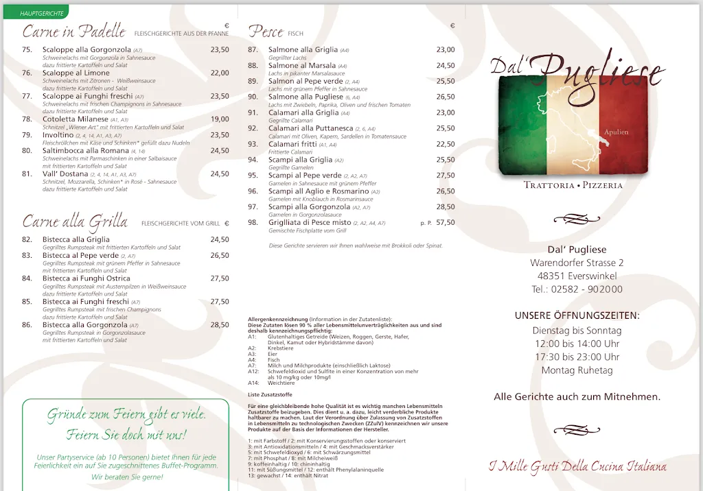 Menu_Trattoria - Pizzeria Dal' Pugliese_Everswinkel_immagine_2