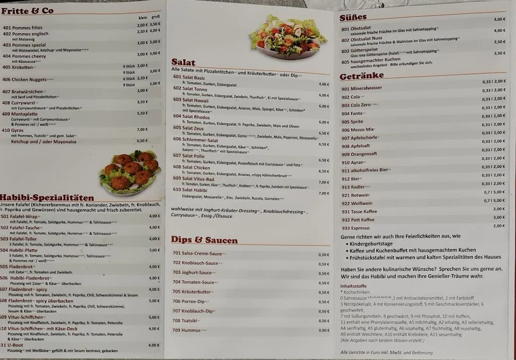 Menu_Habibi im Vitus-Bad, Pizza und Meer_Everswinkel_immagine_1