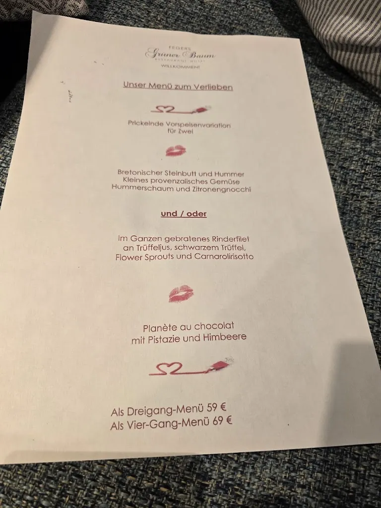 Menu_Hotel Grüner Baum_Lahr/Schwarzwald_image_1