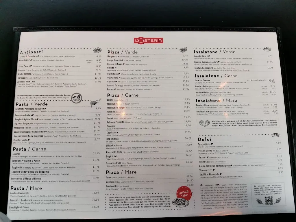 Menu_L'Osteria Euskirchen_Euskirchen_image_1