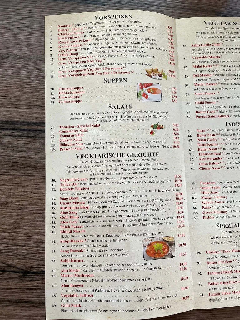 Menu_Taste of India_Euskirchen_immagine_1