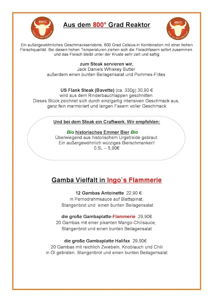Menu_Ingo's Flammerie_Gangelt_immagine_1