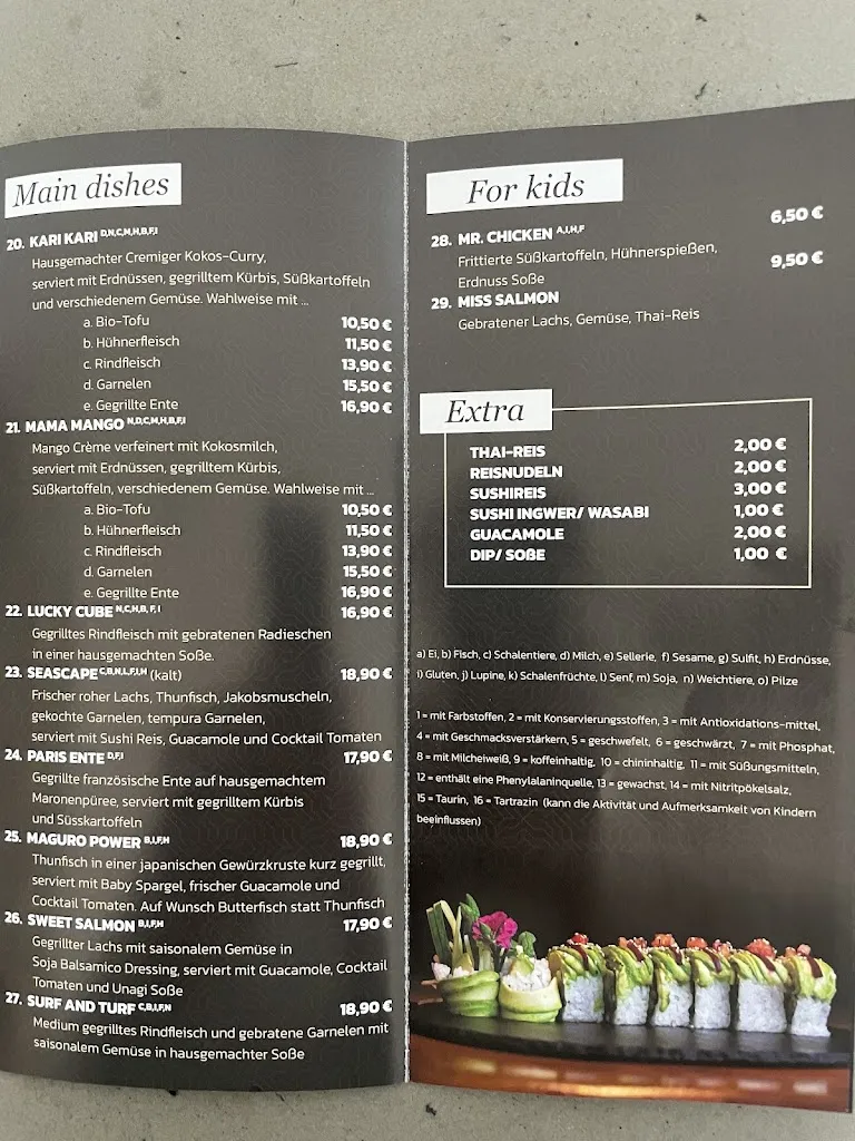 Menü_Chido Restaurant_Frechen_Bild_4