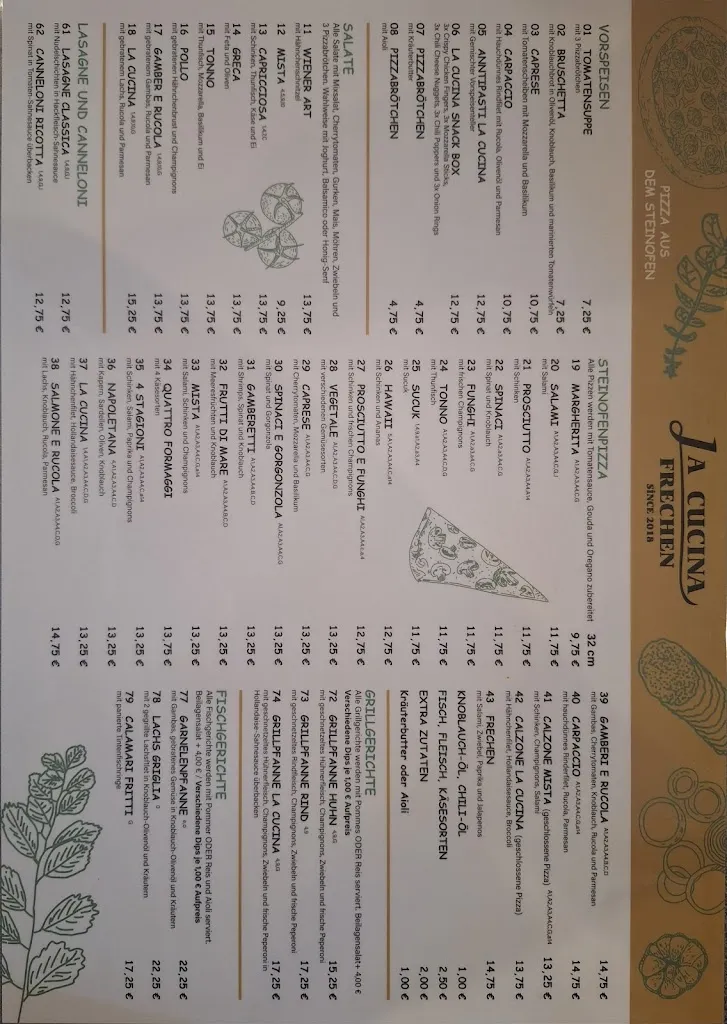 Menu_La Cucina Frechen_Frechen_image_2