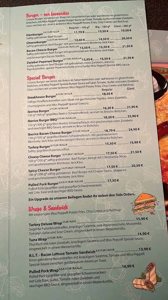 Menu_Miss PeppeR Köln Frechen_Frechen_immagine_2