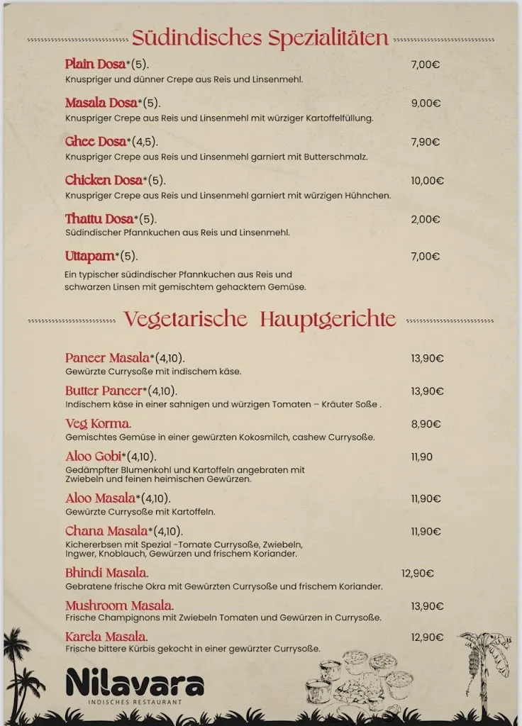 Menu_Nilavara Restaurant_Frechen_image_1