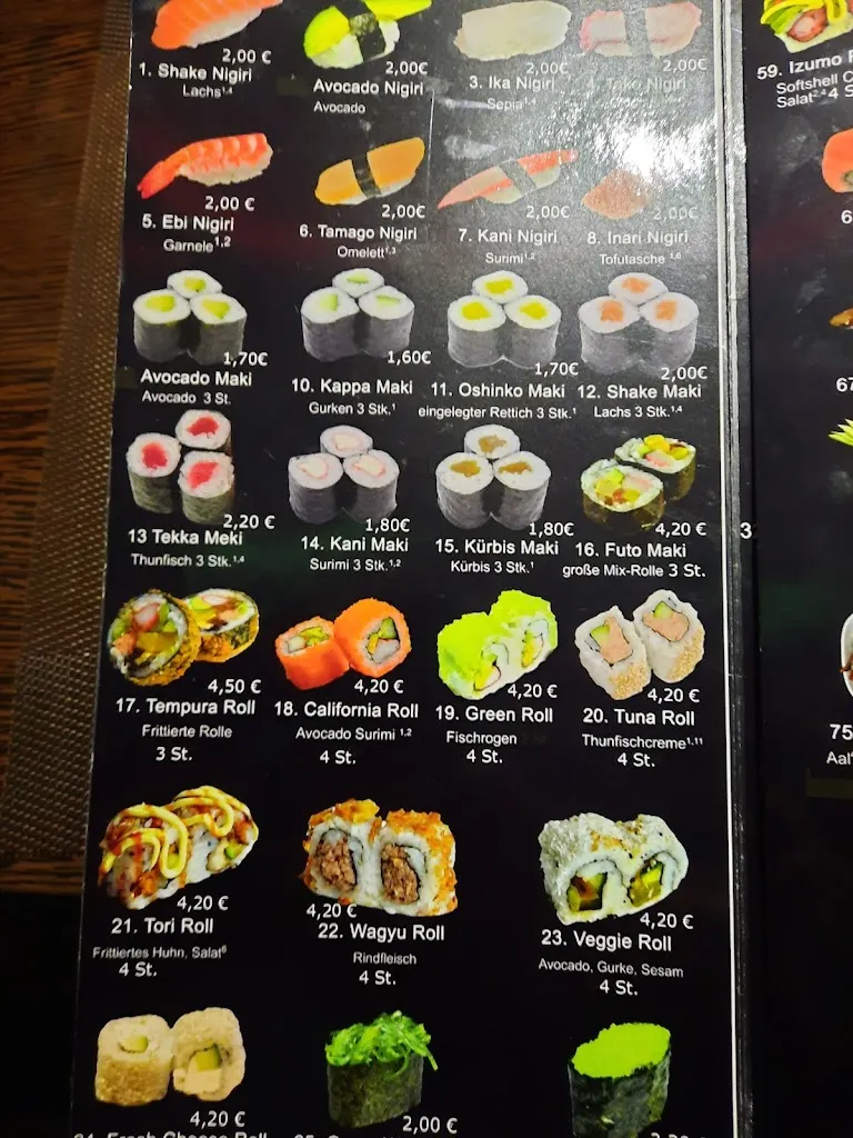 Menu_Izumo Sushi Restaurant Frechen_Frechen_immagine_2