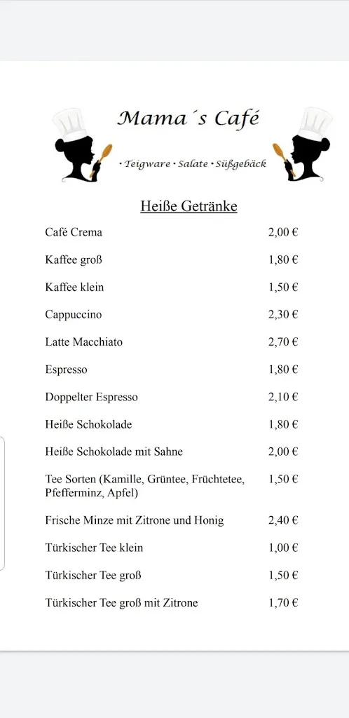 Menu_Mama's Cafe_Frechen_immagine_1