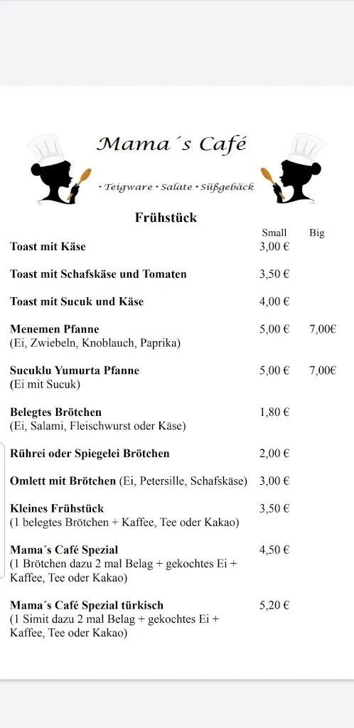 Menu_Mama's Cafe_Frechen_immagine_2