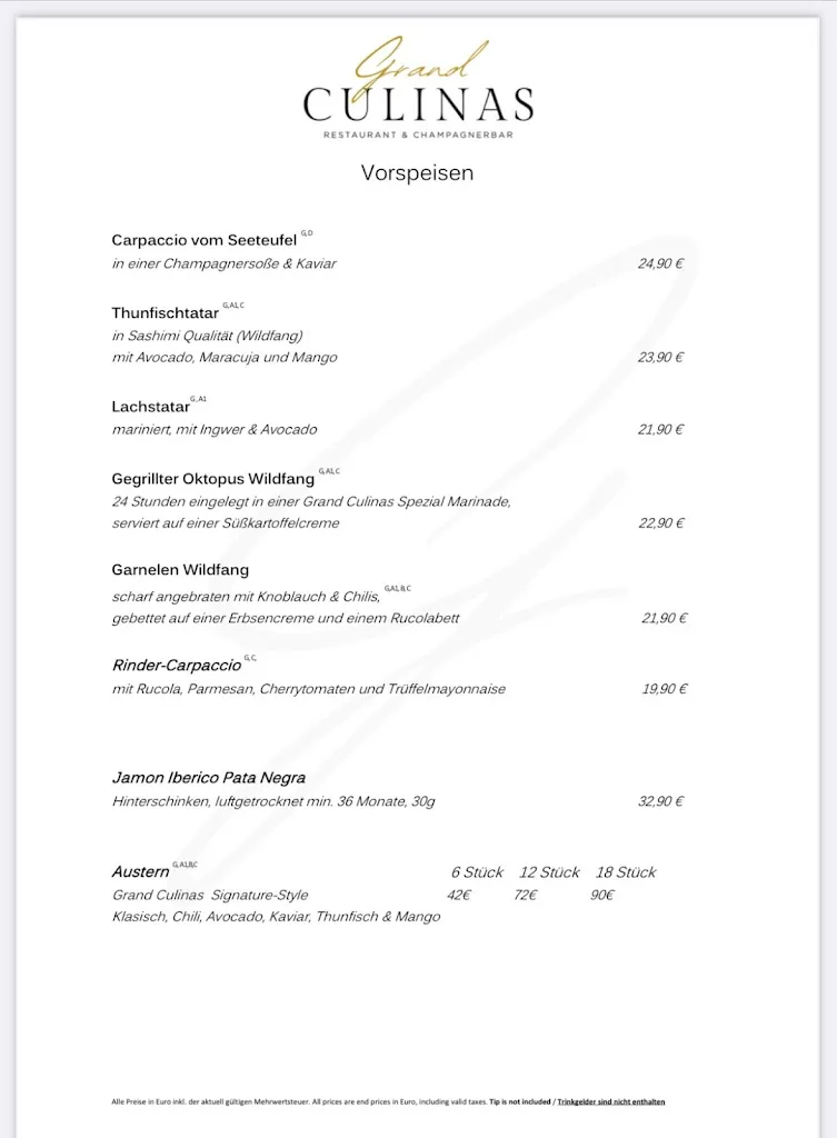 Menu_Grand Culinas Restaurant & Champagnerbar Köln_Köln_image_2