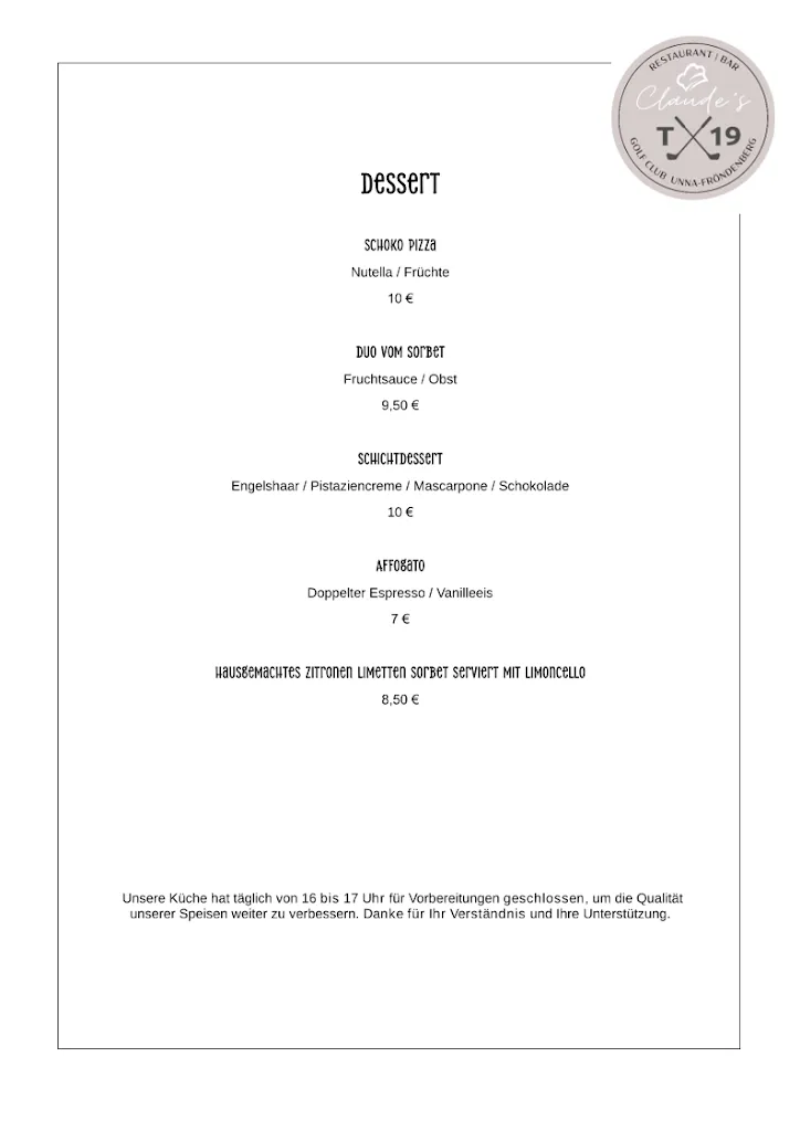 Menu_Restaurant | Bar Claude's T19_Fröndenberg/Ruhr_image_4