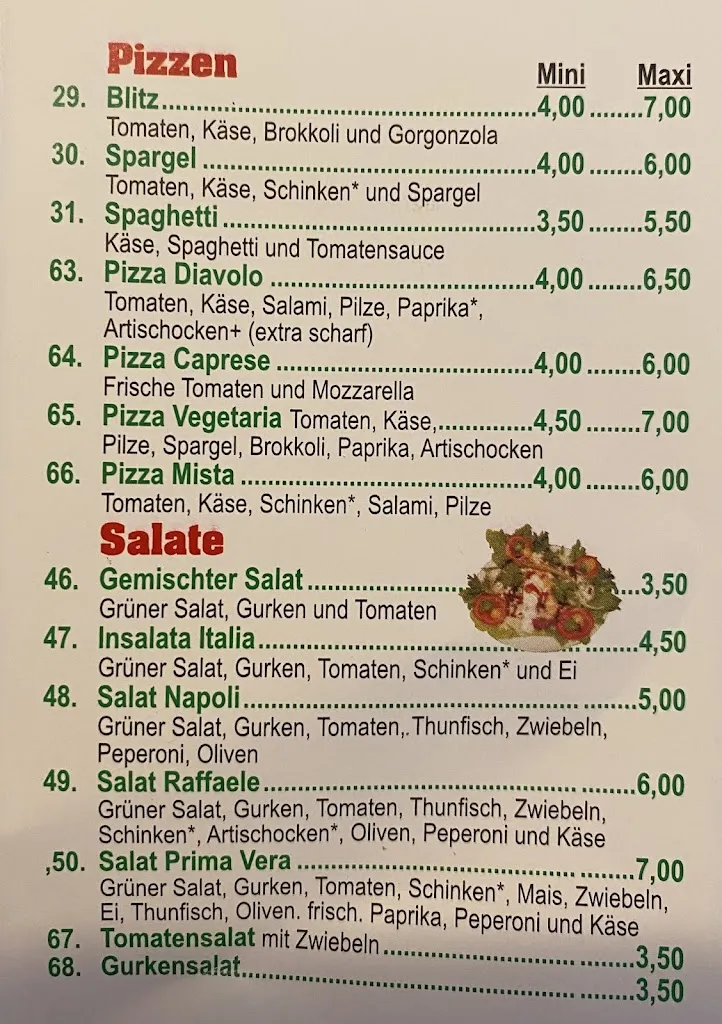 Pizzeria Milano restaurant in Fröndenberg/Ruhr