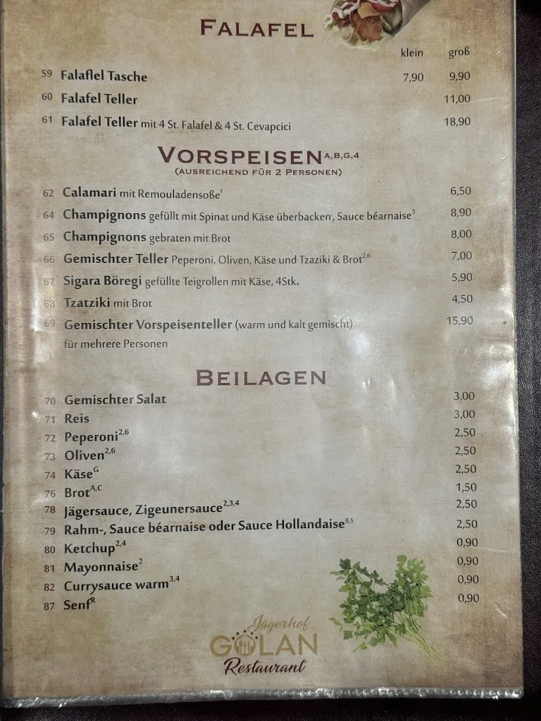 Menu_Jägerhof - golan Restaurant_Geilenkirchen_image_2