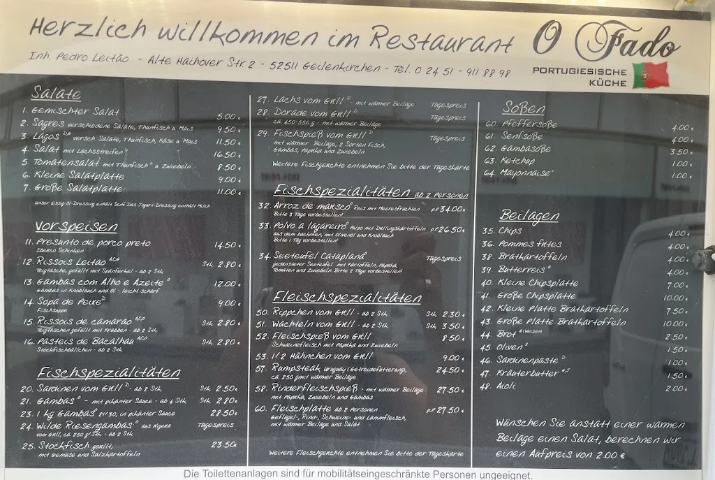 Menu_O Fado_Geilenkirchen_image_1