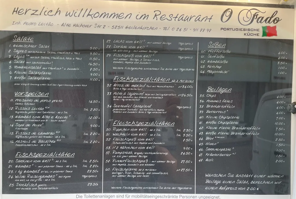 Menu_O Fado_Geilenkirchen_image_2
