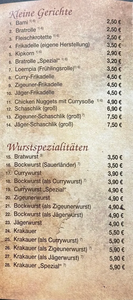 Menu_Restaurant Rossmühle_Geldern_immagine_1