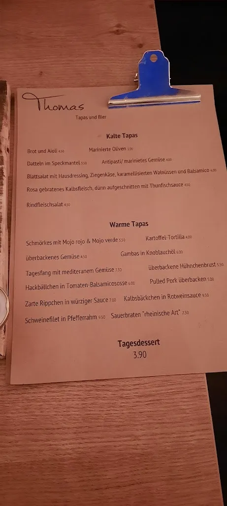 Menu_Restaurant Thomas Catering Handmade_Geldern_immagine_2