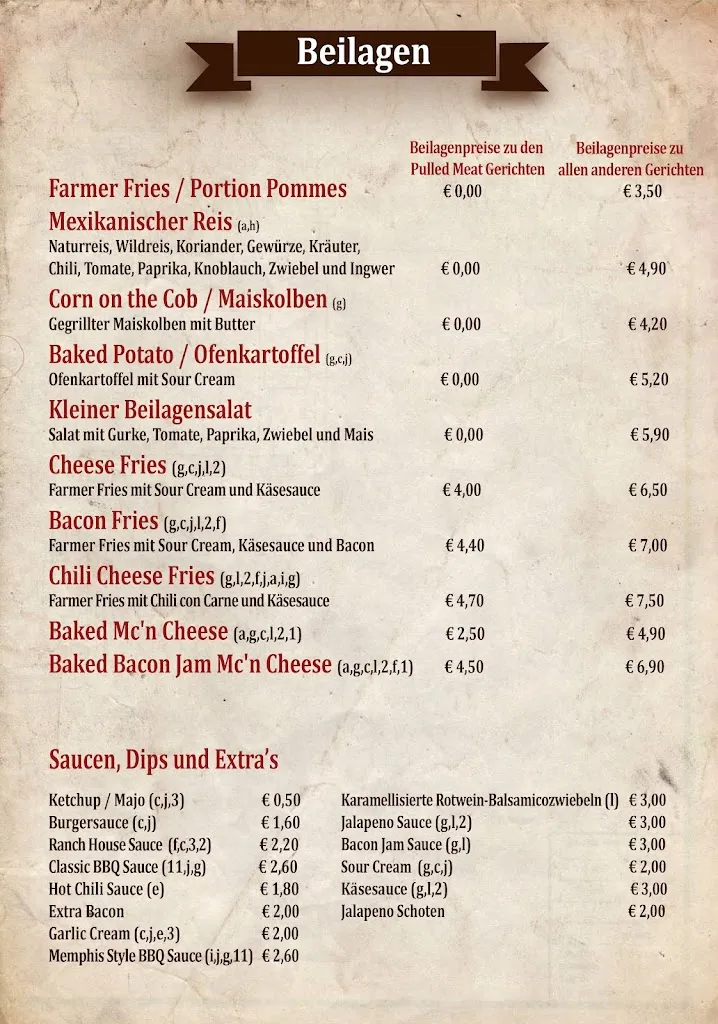 Menu_The Ranch House GmbH & Co. KG_Kerken_image_1