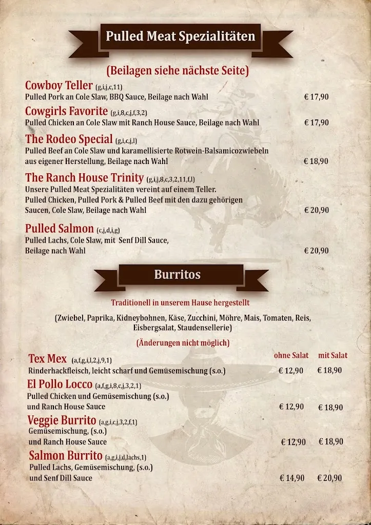 Menu_The Ranch House GmbH & Co. KG_Kerken_image_3