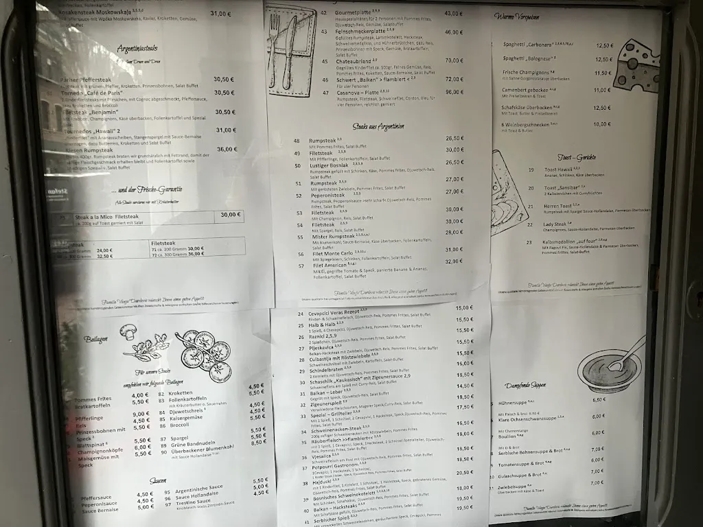 Menu_Balkan Restaurant_Geldern_image_1