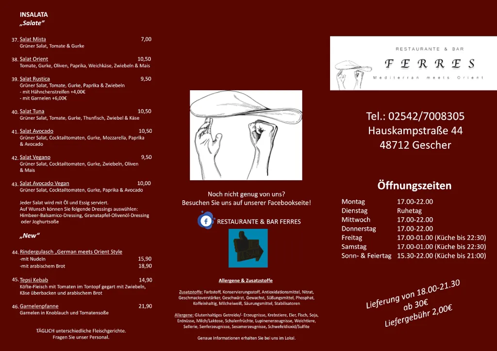 Menu_Restaurant & Bar Ferres_Gescher_immagine_2