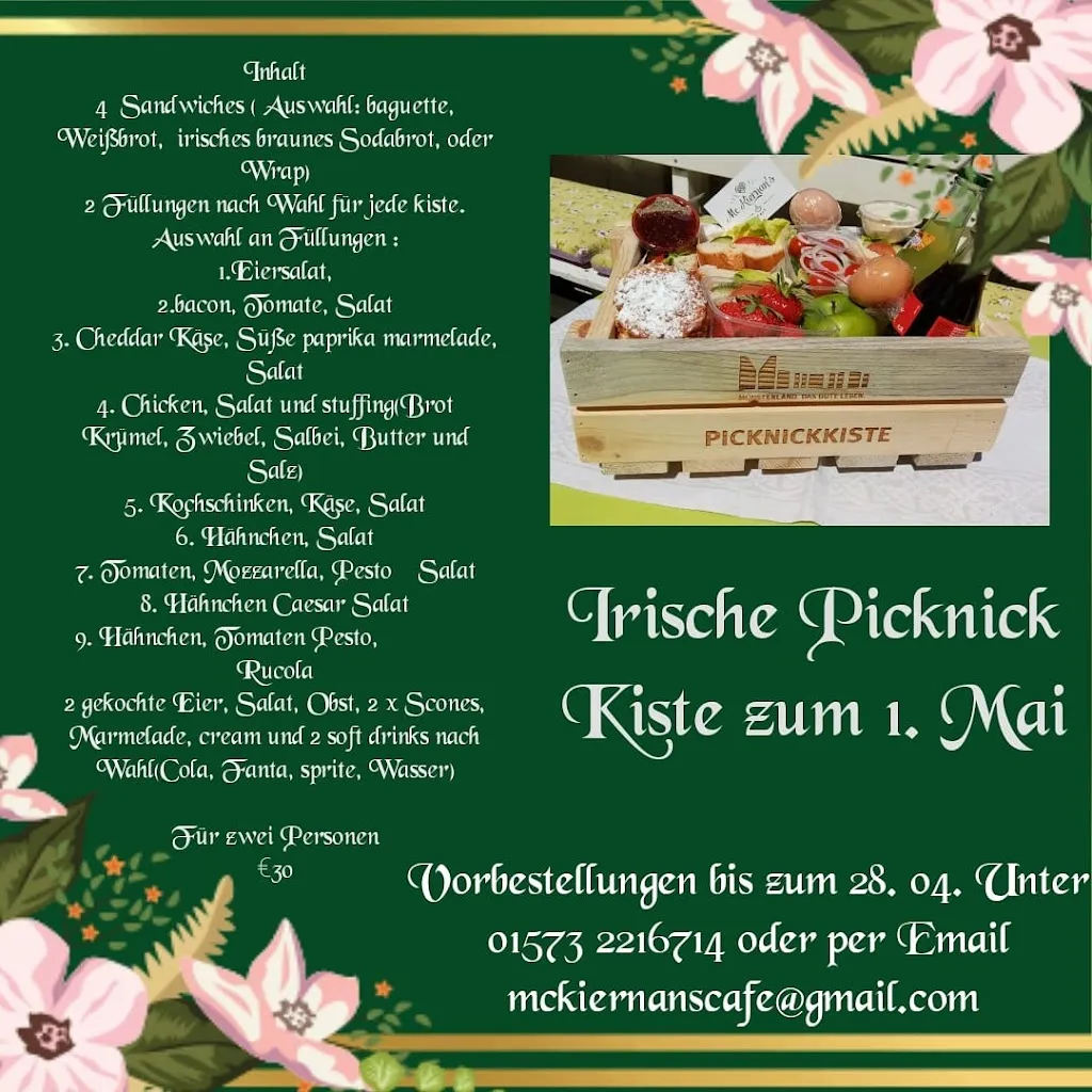 Menu_McKiernan's Irish Cafe and Gift shop_Gescher_image_1