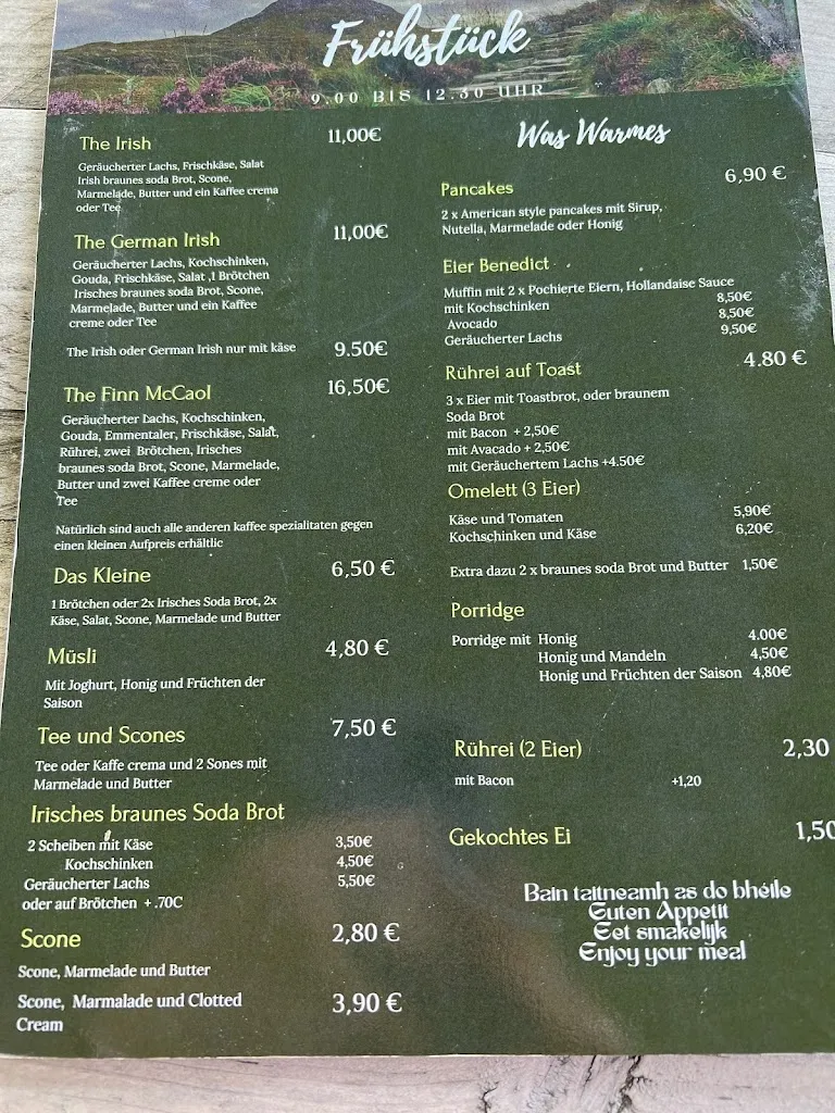 Menu_McKiernan's Irish Cafe and Gift shop_Gescher_image_2