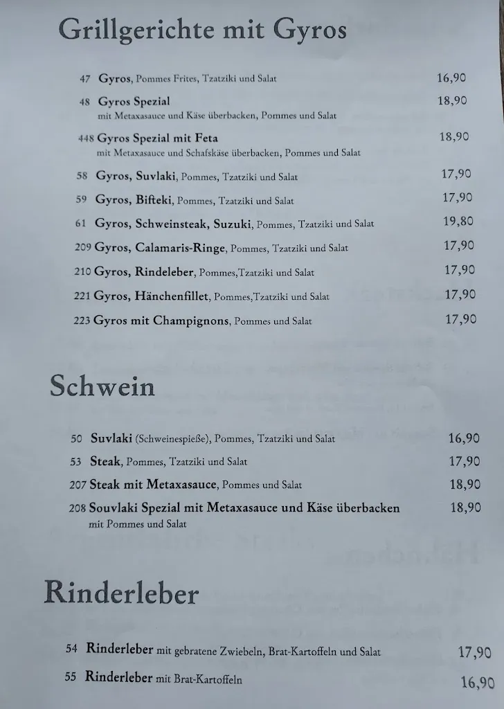 Menu_Restaurant Korfu_Gescher_image_3