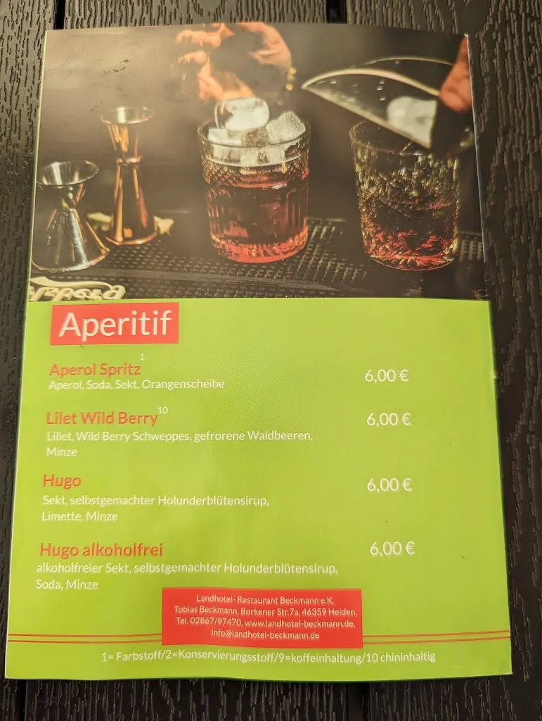 Menu_Landhotel-Restaurant Beckmann_Heiden_immagine_2