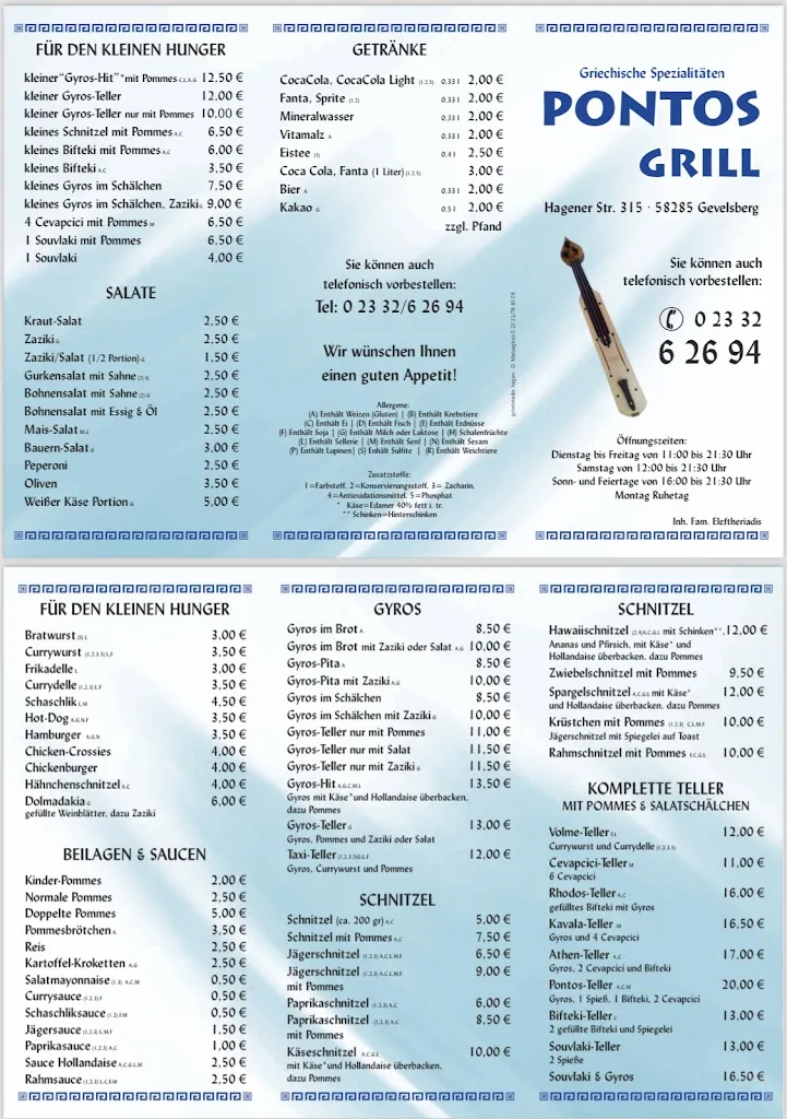 Menu_Pontos Grill_Gevelsberg_imagen_1