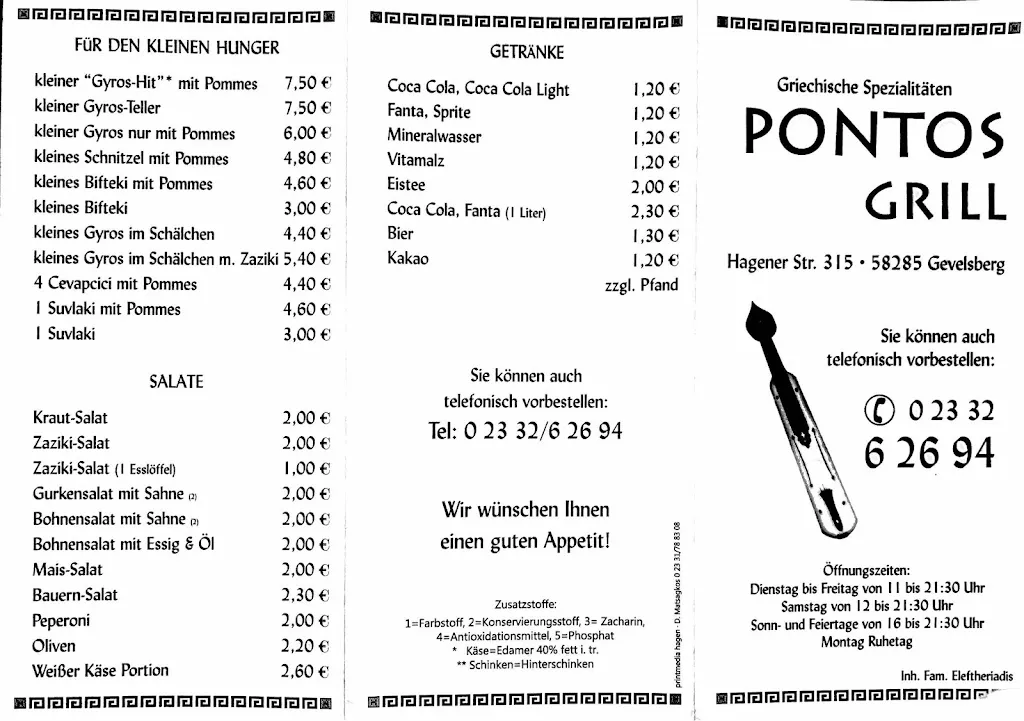 Menu_Pontos Grill_Gevelsberg_imagen_4