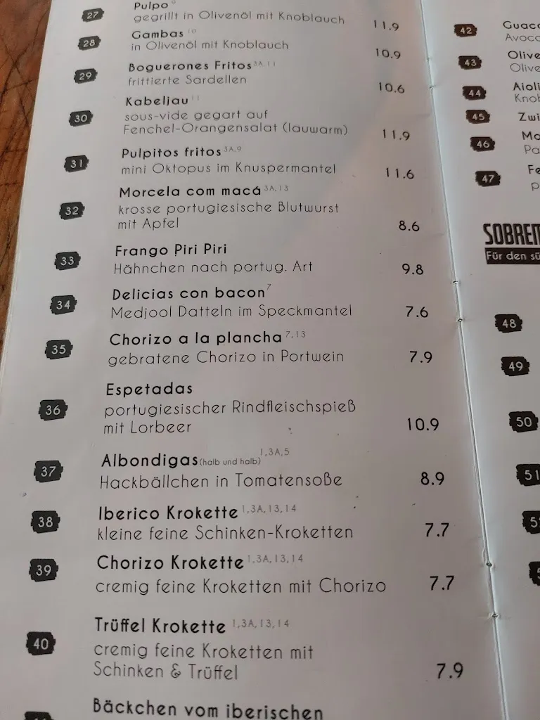 Menu_Fidalgo Tapas_Gelsenkirchen_immagine_1